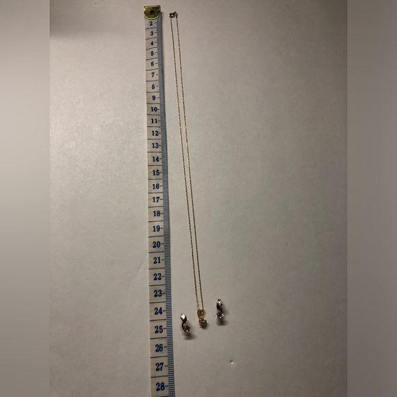 Gold Necklace and Earrings - Picture 3 of 3